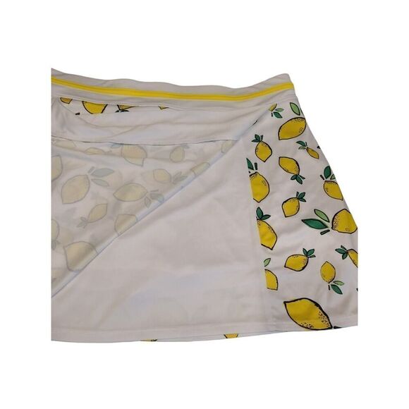 PGA Tour Lemon Print on White Wrap Style Golf Skort Women, Tennis | XL | NWT - Picture 6 of 12